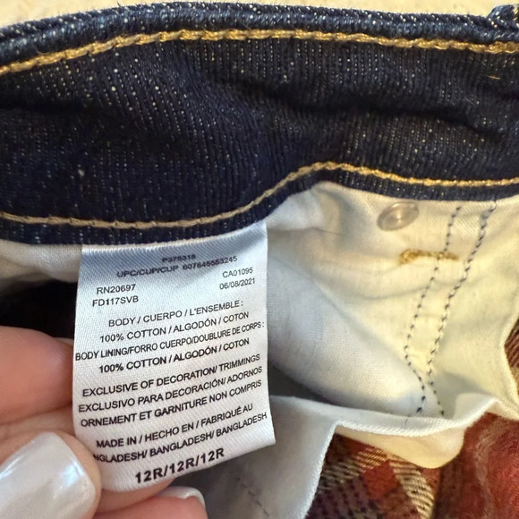 Women’s dickies jeans flannel lined size 12 regular - Picture 4 of 6